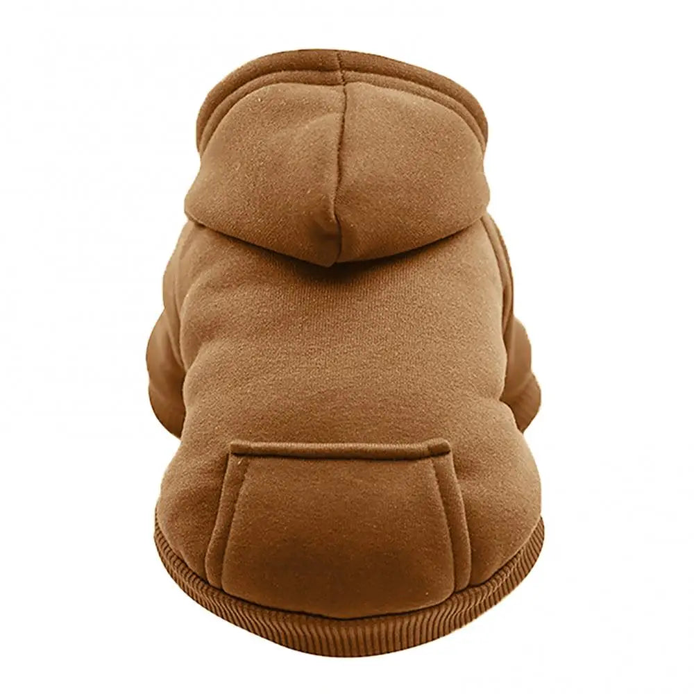 Pet Dog Hoodies Winter Warm Sweater Dogs Coat Outfit Puppy Jacket Pet Costume Chihuahua Hooded Sweatshirt Pockets Pet Clothes
