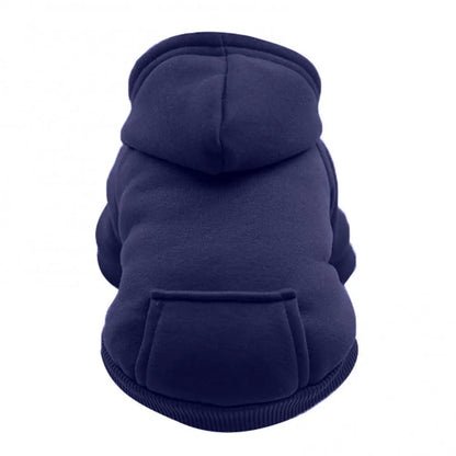 Pet Dog Hoodies Winter Warm Sweater Dogs Coat Outfit Puppy Jacket Pet Costume Chihuahua Hooded Sweatshirt Pockets Pet Clothes